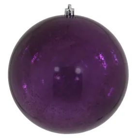 6" Plum Shiny Mercury Balls 4 Per Bag