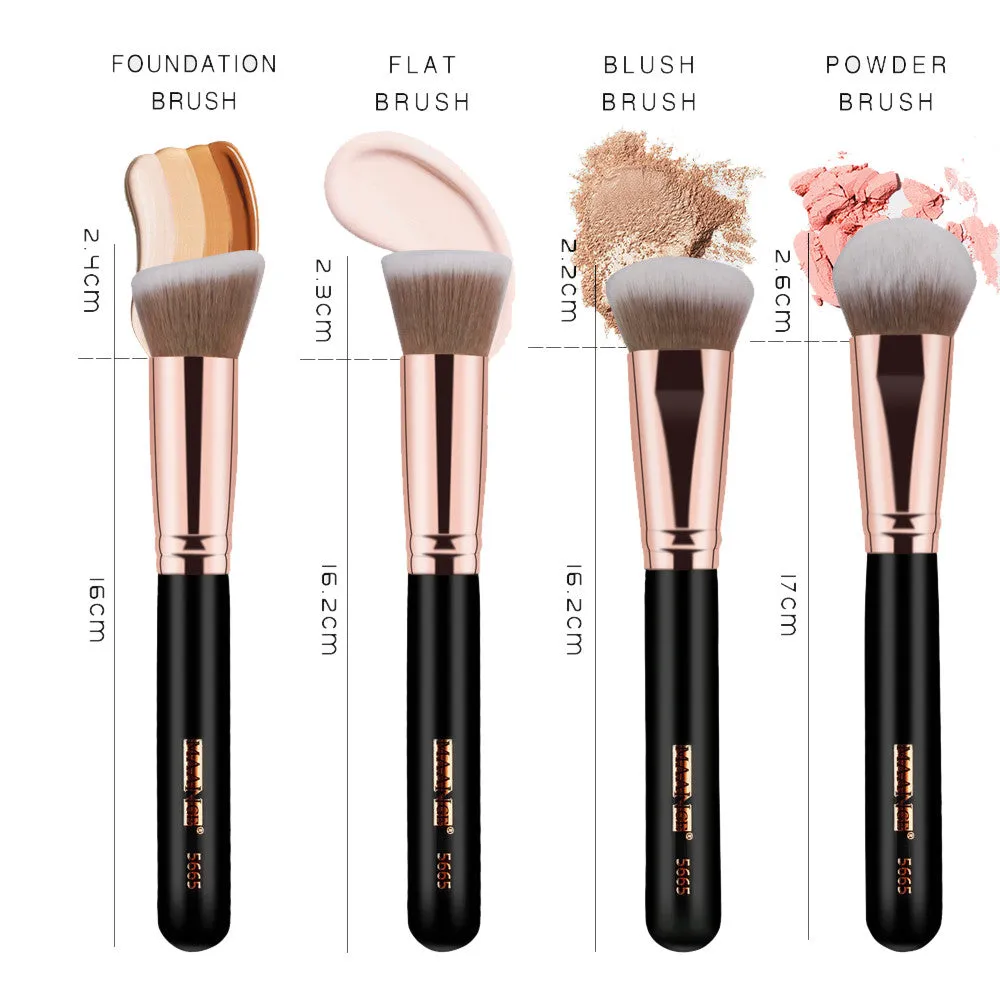 8PCS Professional Foundation Eye Shadow Eyebrow Blush Makeup Brushes Set Bag