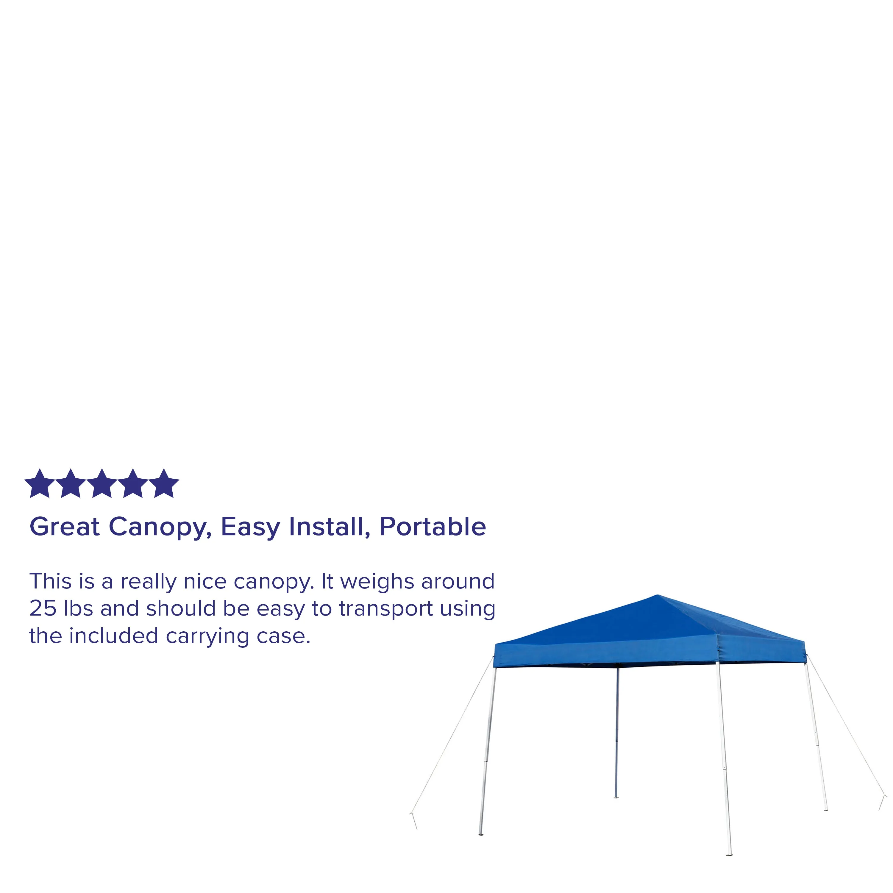 8'x8' Blue Pop Up Canopy JJ-GZ88-BL-GG