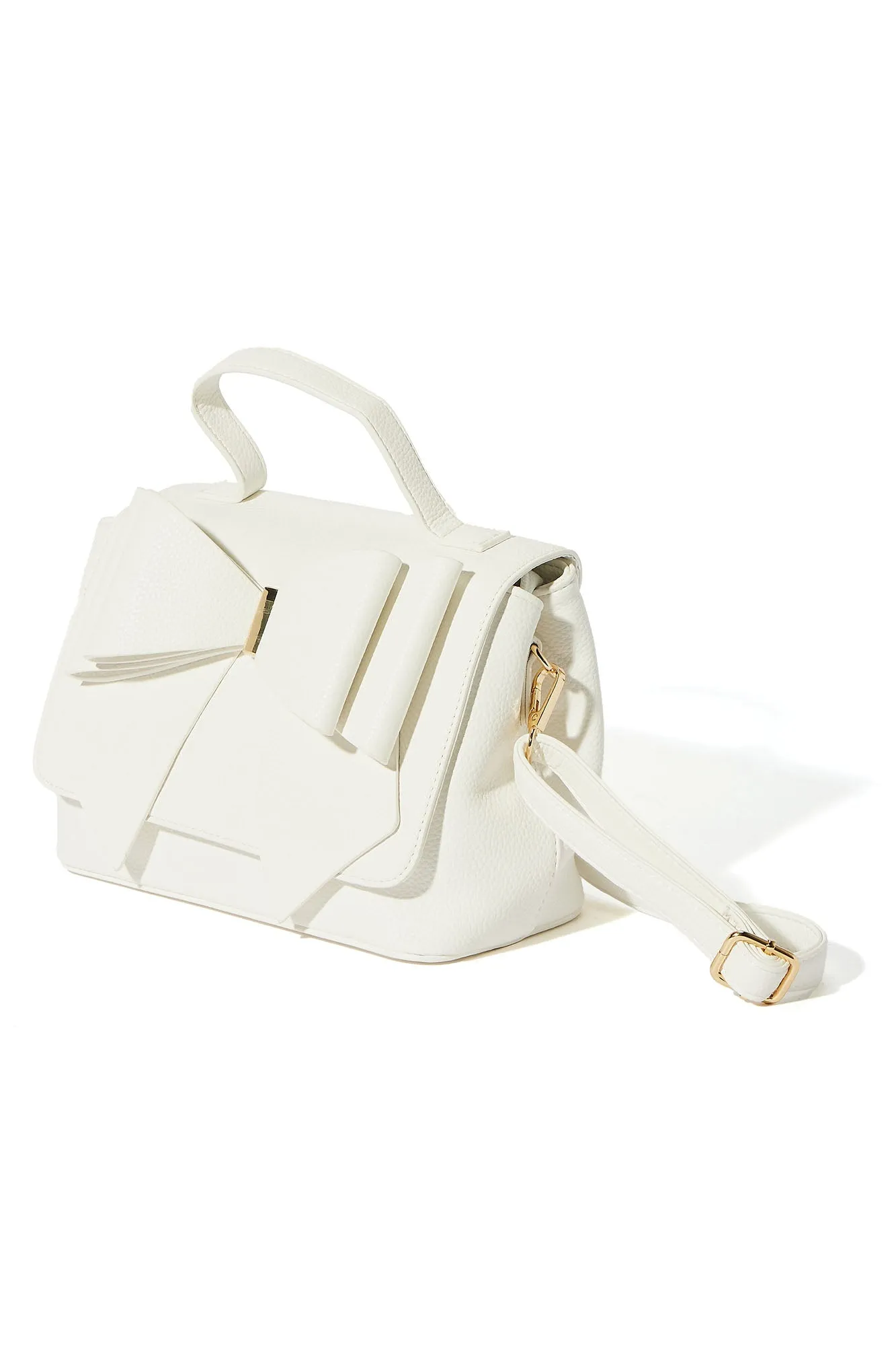 Act Like A Lady Handbag - White