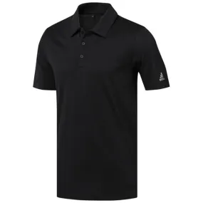 adidas Golf Men's Black Cotton Hand Polo