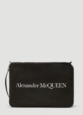 Alexander McQueen Logo Printed Wash Bag