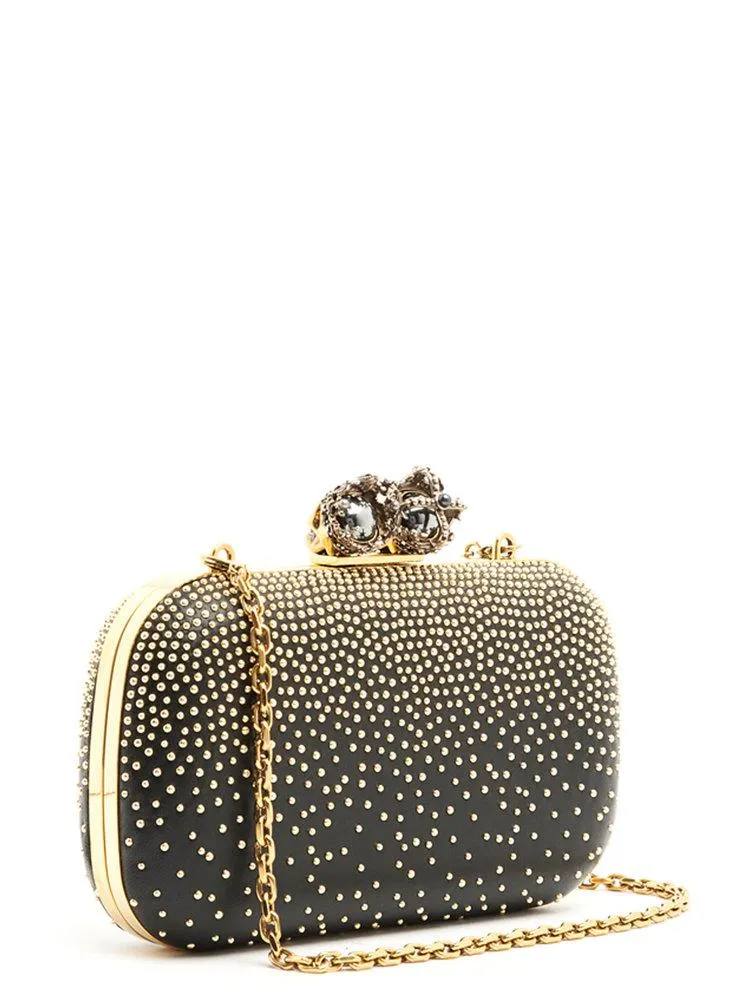 Alexander McQueen Skull King And Queen Clutch Bag