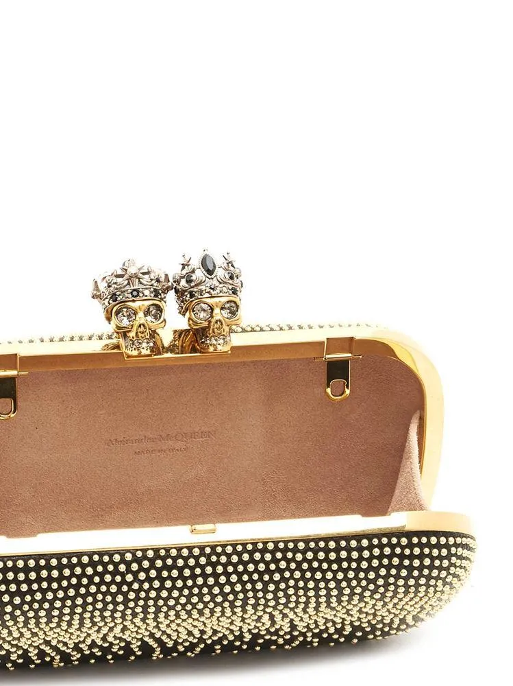 Alexander McQueen Skull King And Queen Clutch Bag