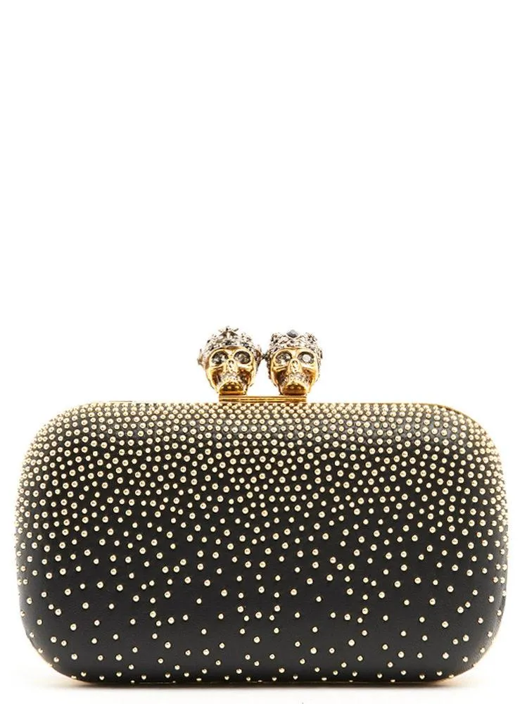 Alexander McQueen Skull King And Queen Clutch Bag