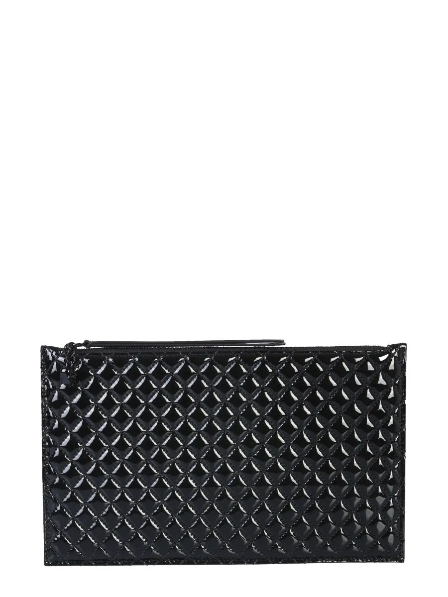 Alexander McQueen Skull Motif Quilted Clutch Bag