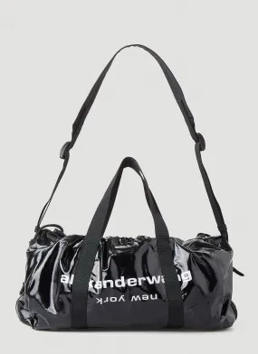 Alexander Wang Logo Printed Drawstring Shoulder Bag