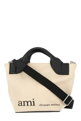 AMI Logo Printed Zipped Tote Bag