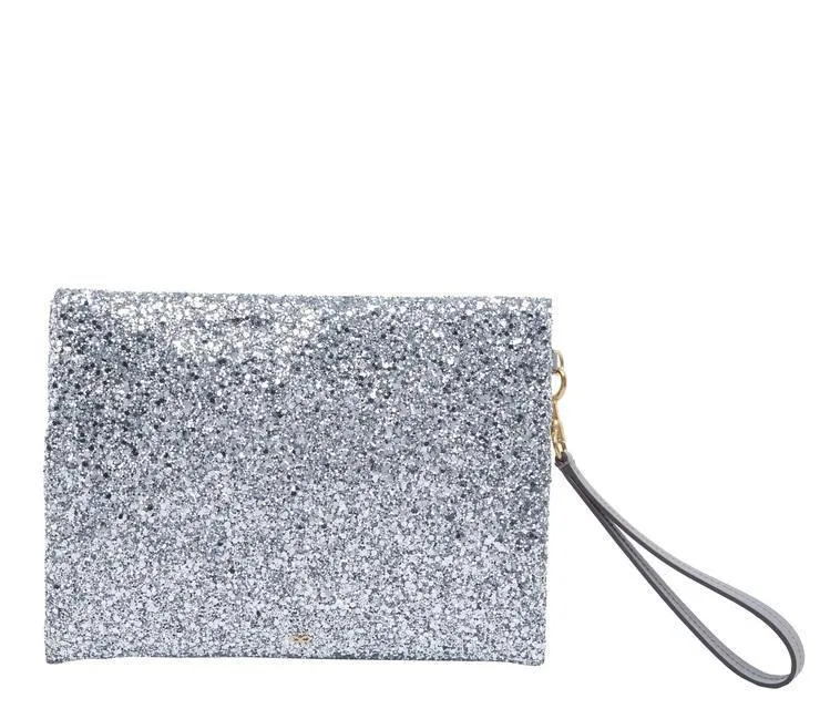 Anya Hindmarch Eyes Glitter Clutch Bag