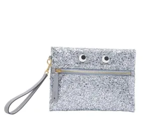 Anya Hindmarch Eyes Glitter Clutch Bag