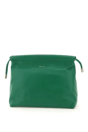 A.P.C. Logo Print Drawstring Clutch Bag