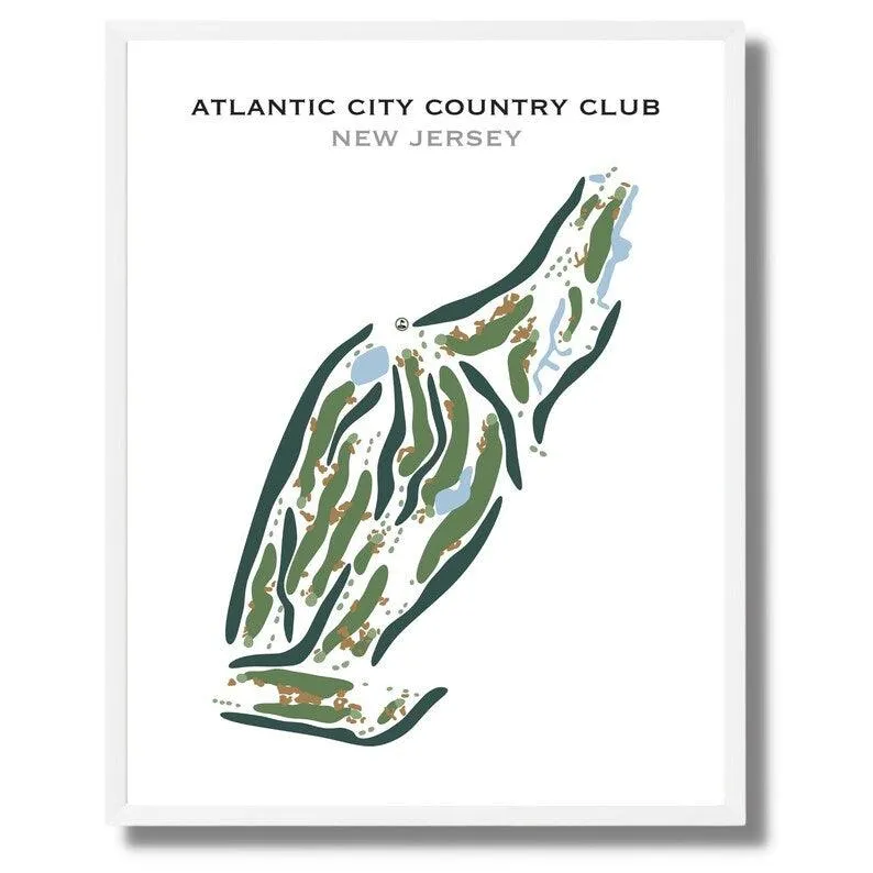 Atlantic City Country Club, New Jersey - Printed Golf Courses