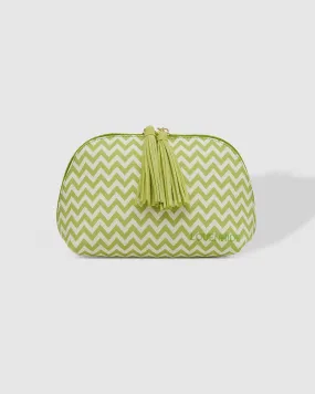 BABY AUDREY MAKEUP BAG CHEVRON LIME