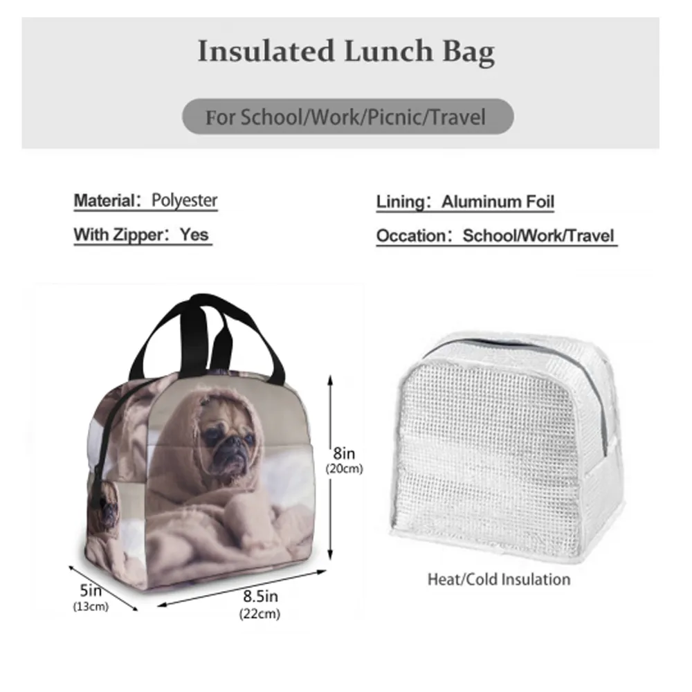 Back To School Gifts Personalized Photo Insulation Lunch Bag, Customized Lunch Box