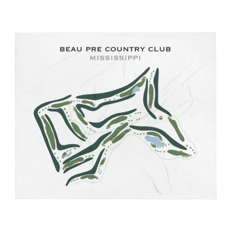 Beau Pre Country Club, Mississippi - Printed Golf Courses