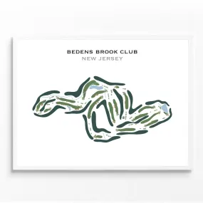 Bedens Brook Club, New Jersey - Printed Golf Course