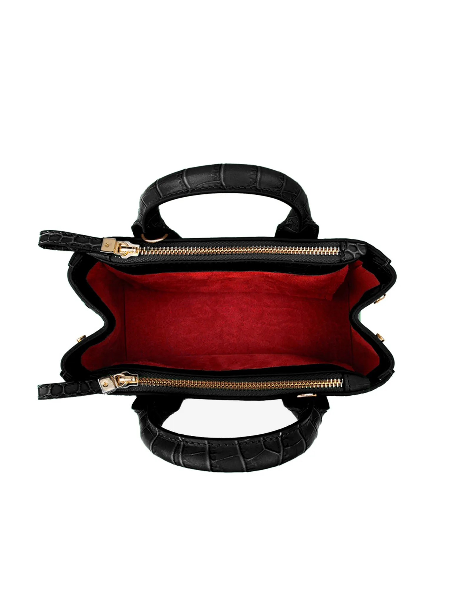 Bella Croco 9" - Black&Red