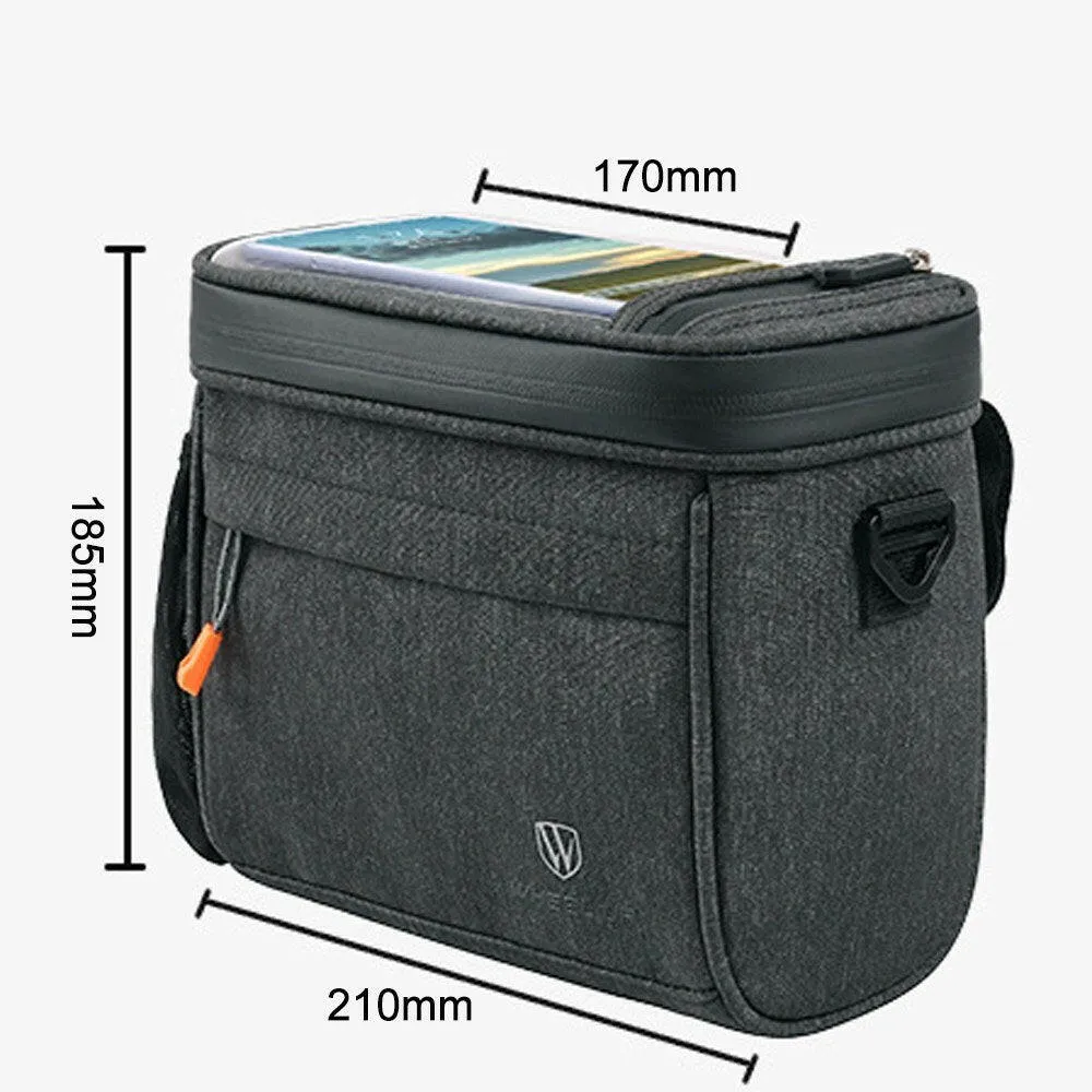 Bicycle Headpack Oblique Crosses Package Touch-Screen Phones Bag Multi-functional Support Front Handlebar Bag