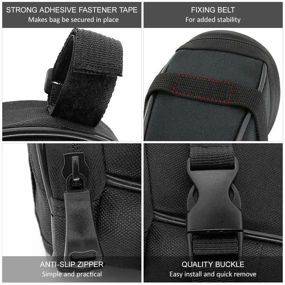 Bicycle Saddle Bag Bike Seat Bag Reflective Cycling Rear Seat Post Bag Large Capacity Tail Rear Bag MTB Road Bike Storage Bag