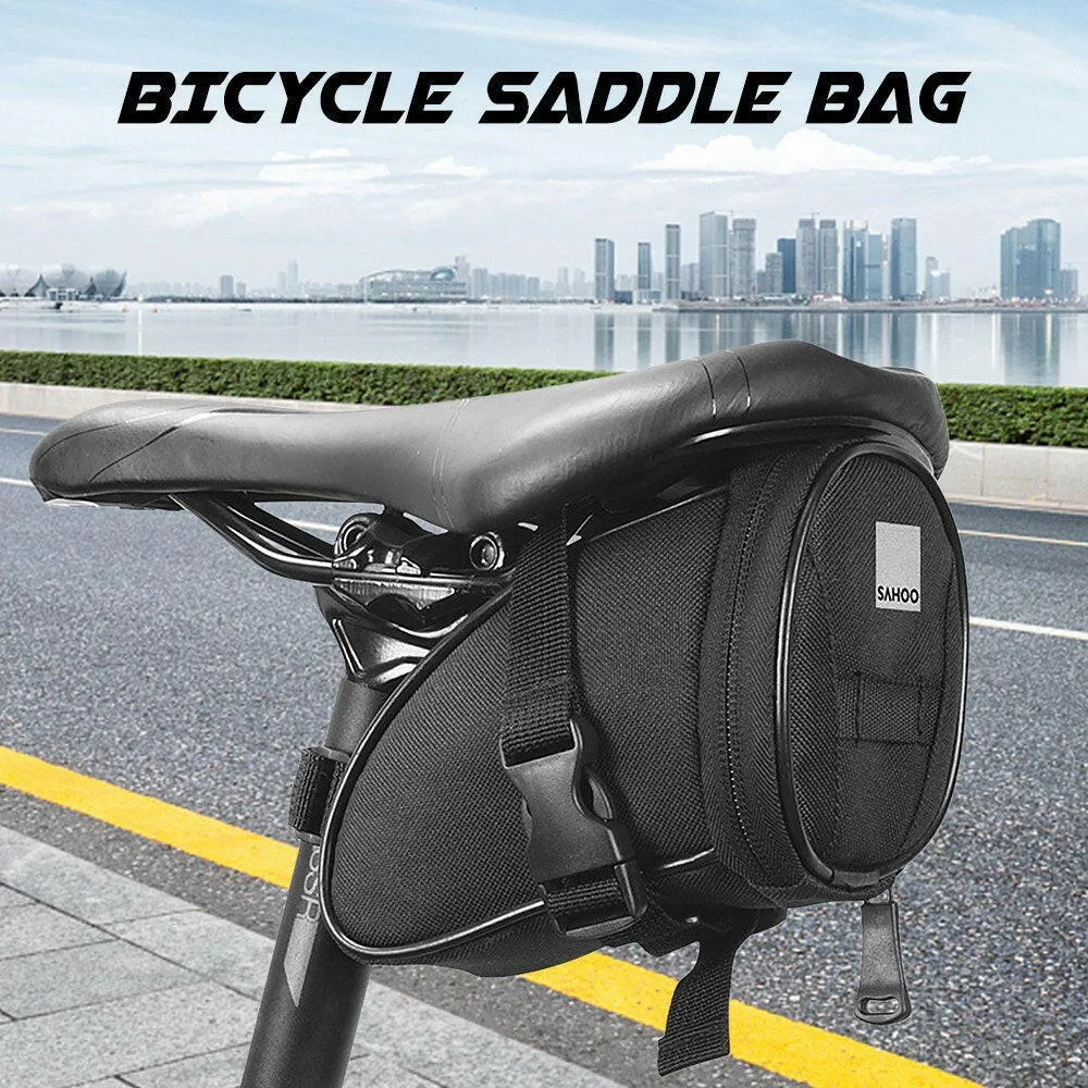 Bicycle Saddle Bag Bike Seat Bag Reflective Cycling Rear Seat Post Bag Large Capacity Tail Rear Bag MTB Road Bike Storage Bag