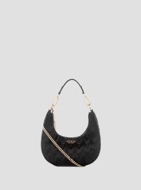 Black Golden Rock Mini Hobo Bag