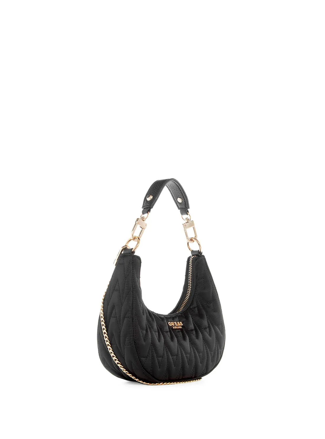 Black Golden Rock Mini Hobo Bag