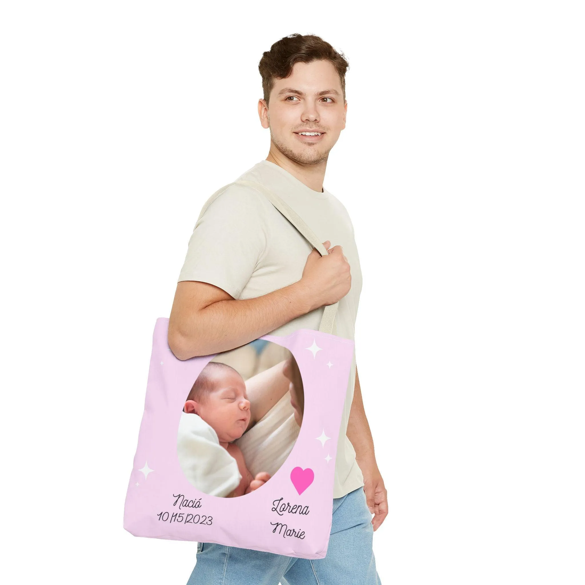 Bolso Foto de Bebé/Bolso Personalizado/Bolso Cargar Artículos de Bebé/Bolso para Regalo