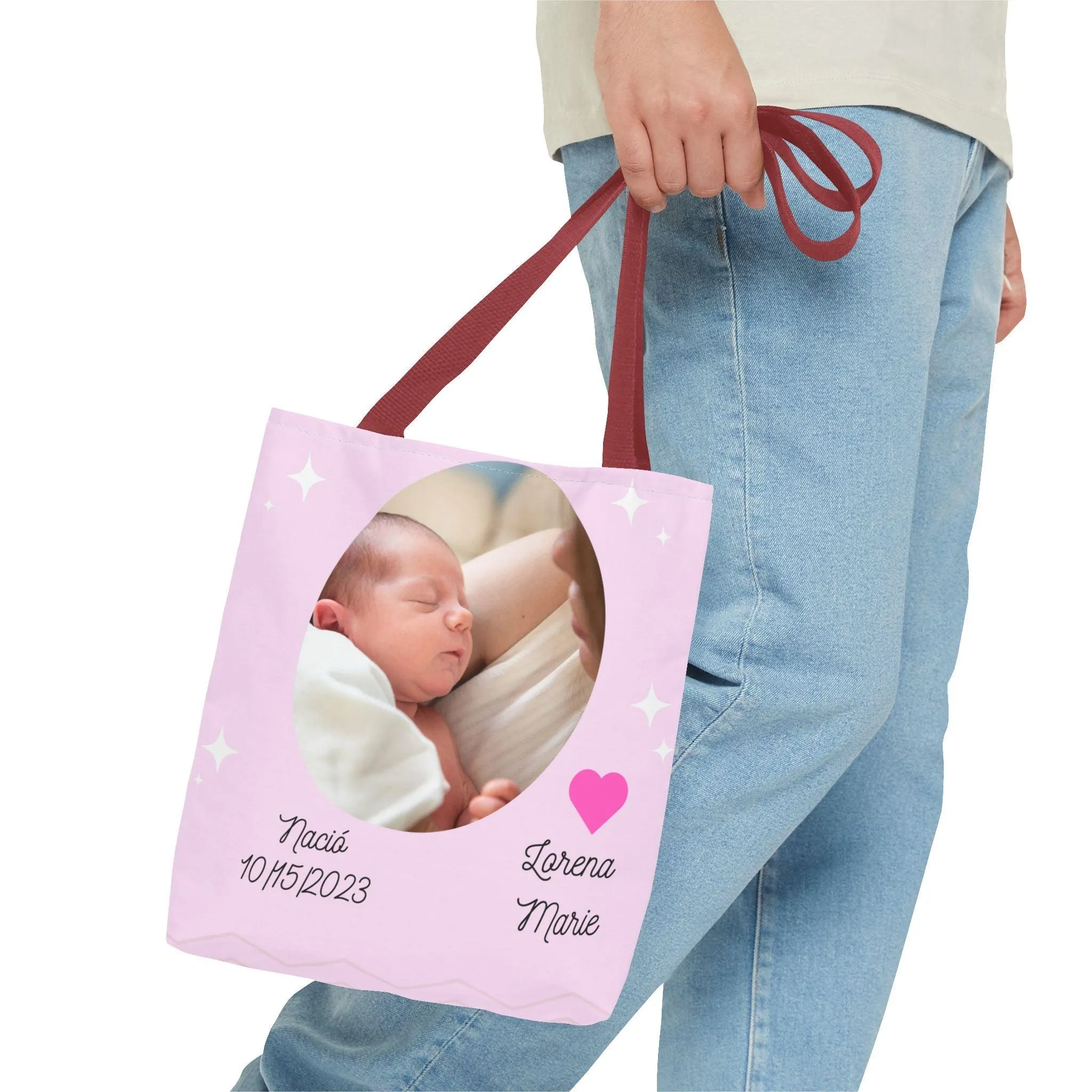 Bolso Foto de Bebé/Bolso Personalizado/Bolso Cargar Artículos de Bebé/Bolso para Regalo