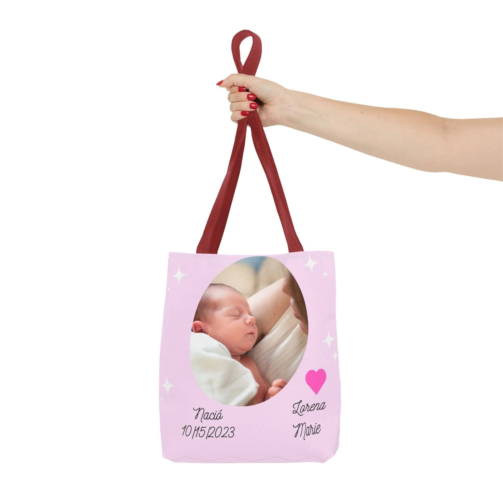 Bolso Foto de Bebé/Bolso Personalizado/Bolso Cargar Artículos de Bebé/Bolso para Regalo