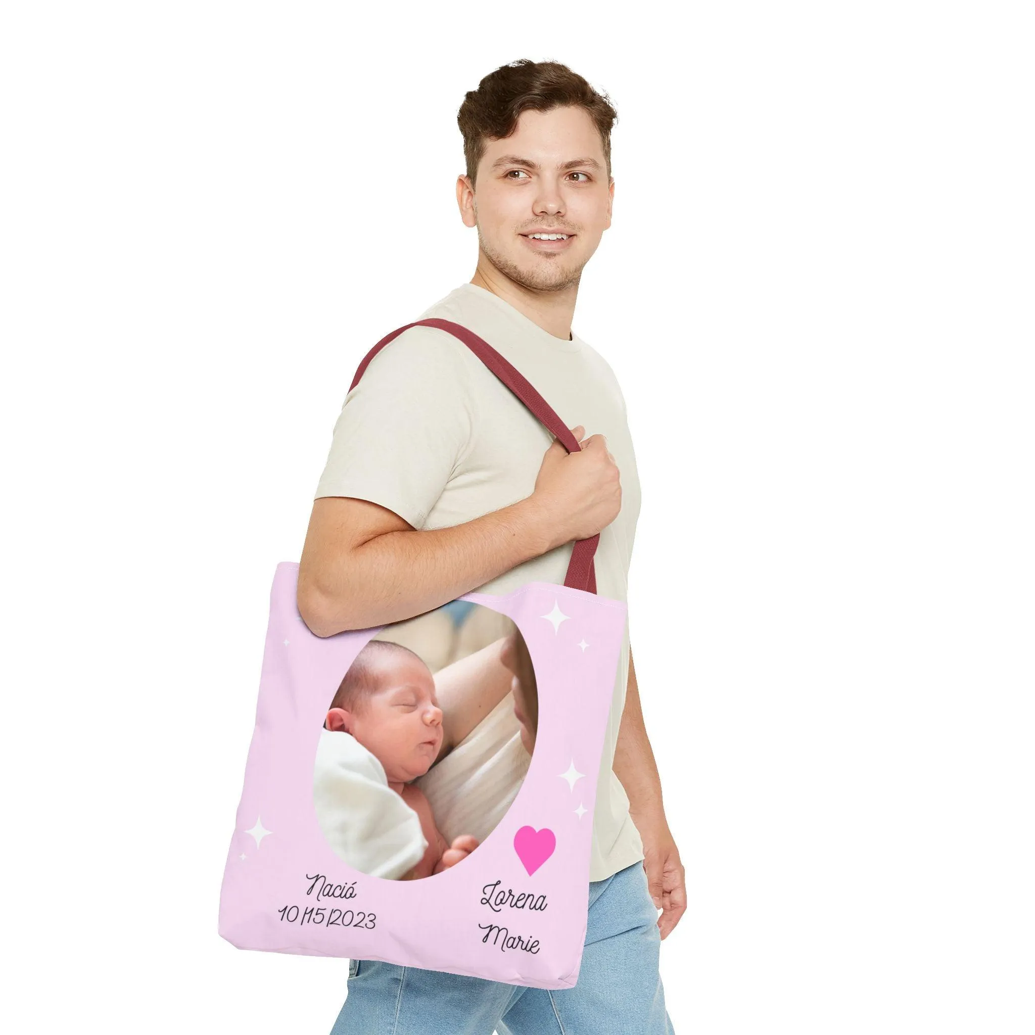 Bolso Foto de Bebé/Bolso Personalizado/Bolso Cargar Artículos de Bebé/Bolso para Regalo