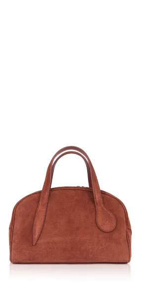 Bowling Mini Bag Rust Suede