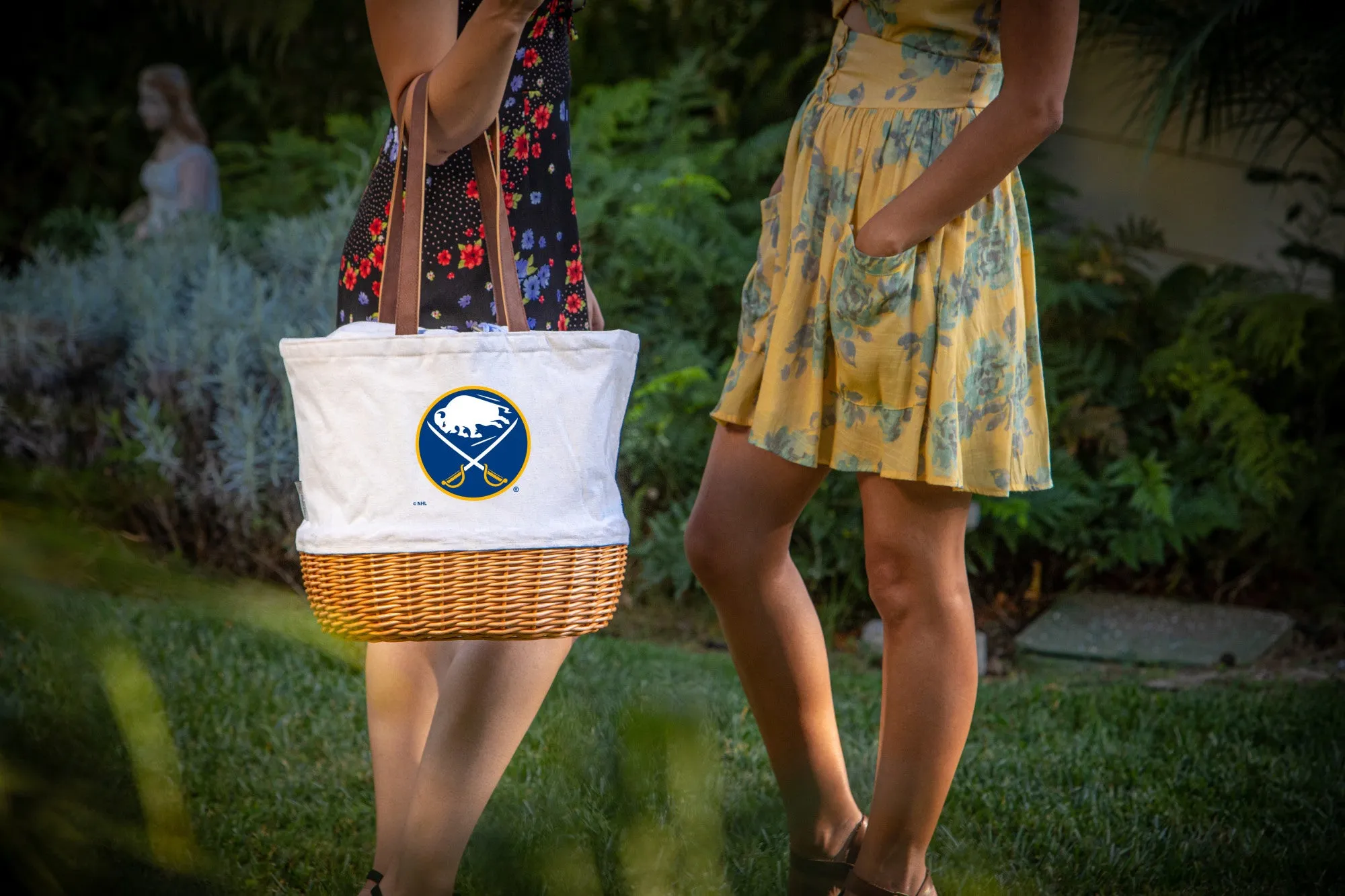 Buffalo Sabres - Coronado Canvas and Willow Basket Tote