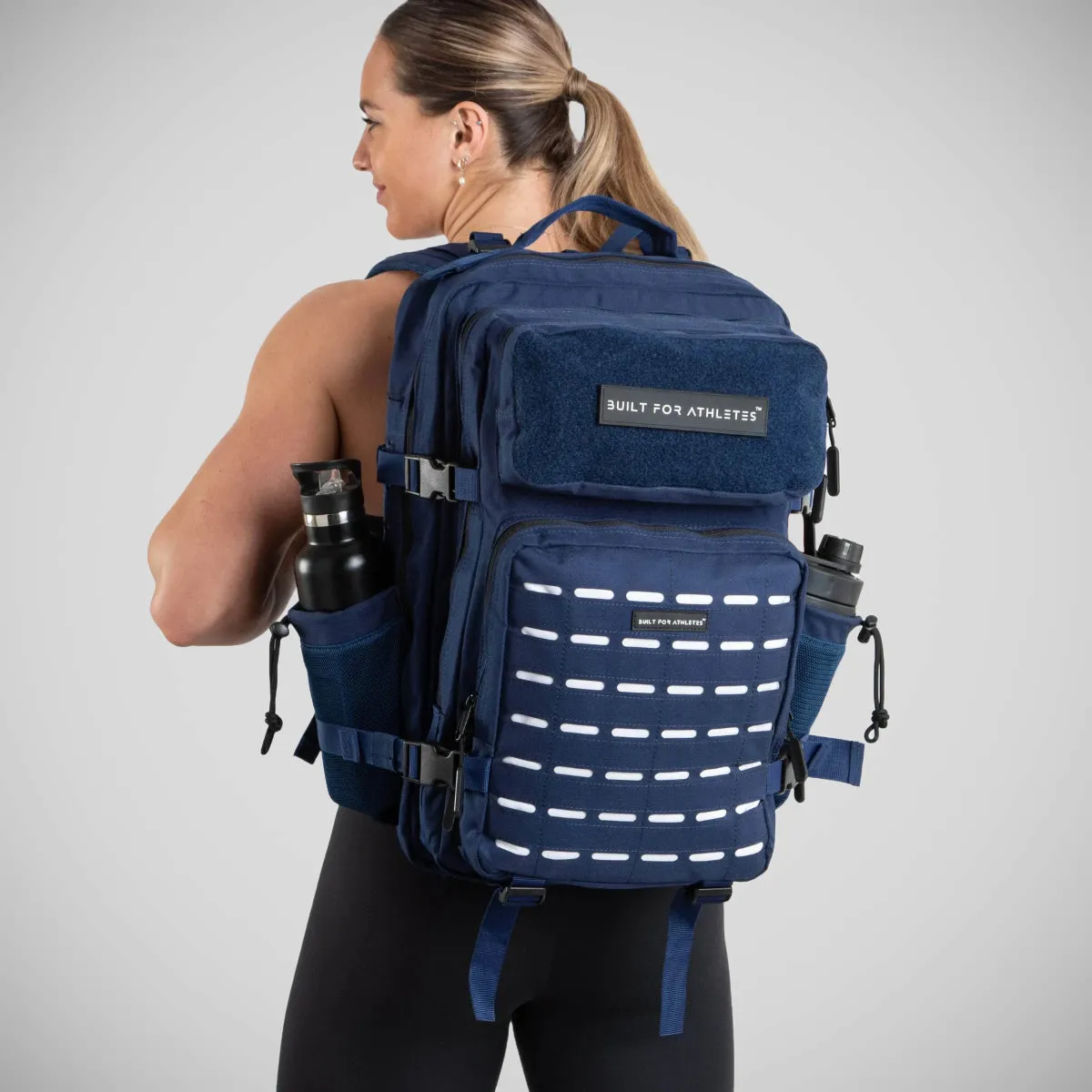 Built For Athletes Large Gym Backpack Navy/White