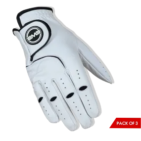 BWB Men's Right Hand Golf Glove White / Black