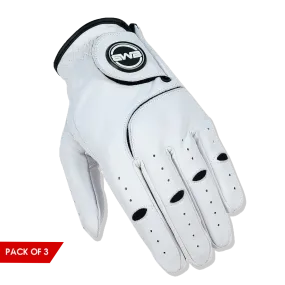 BWB Men's White / Black Left Hand Golf Glove