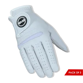 BWB Men's White Right Hand Golf Glove