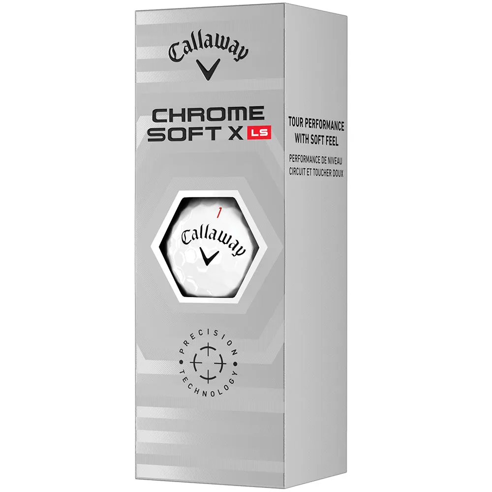 Callaway Chrome Soft X LS Golf Balls - White - 4 for 3 (48 Pack)