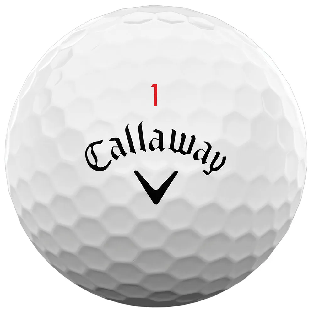 Callaway Chrome Soft X LS Golf Balls - White - Double Dozen