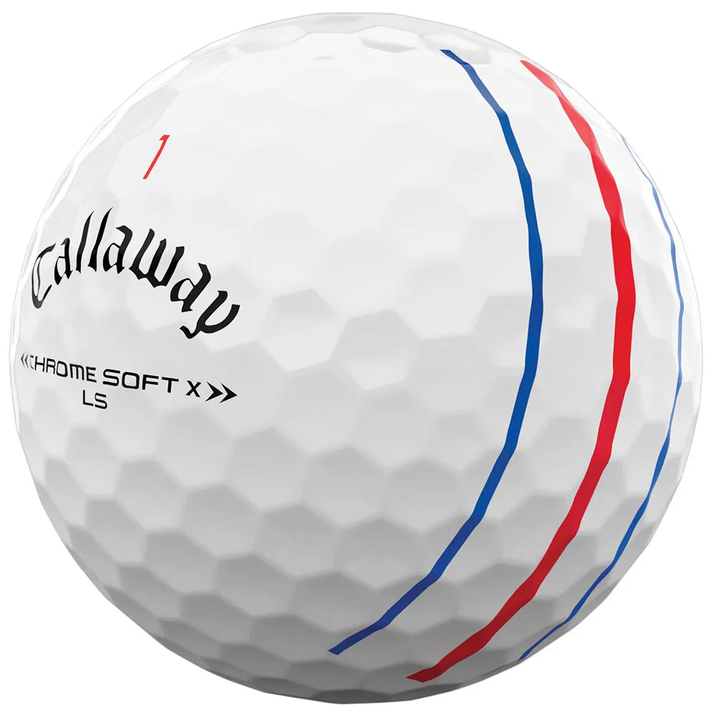 Callaway Chrome Soft X LS Triple Track Golf Balls - White - 4 for 3 (48 Pack)