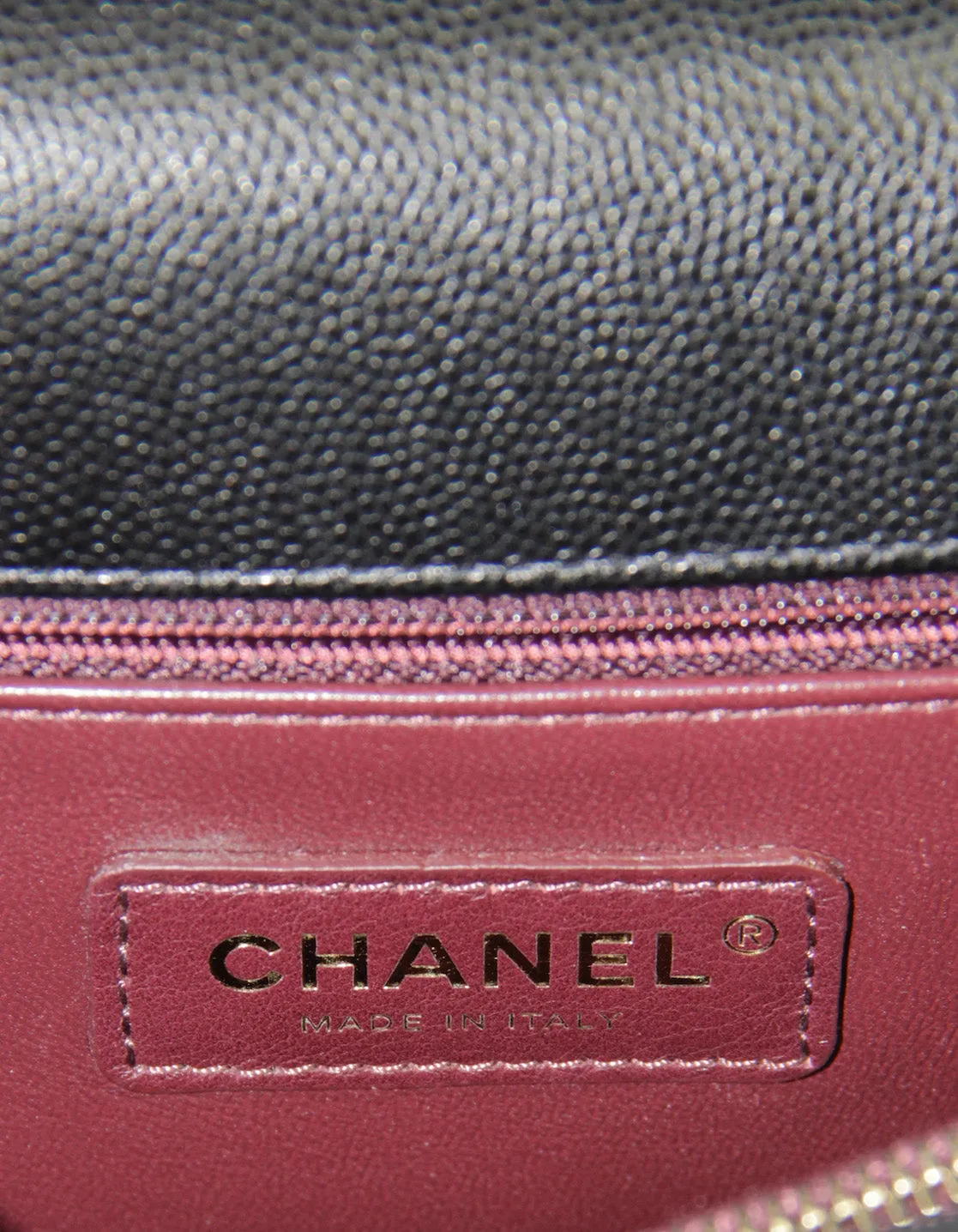 Chanel Black Caviar Small Coco Handle Bag Flap Bag