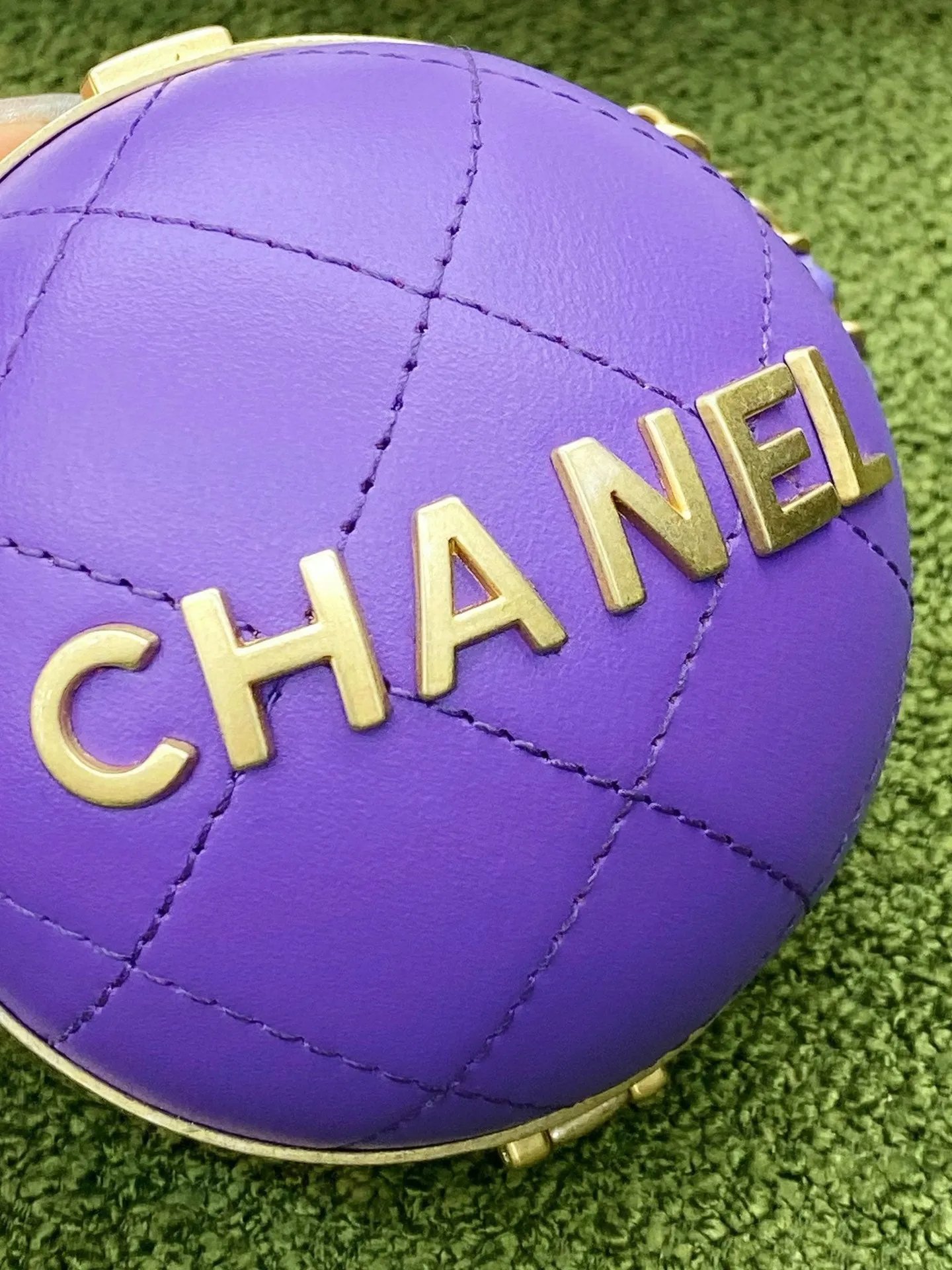 CHL Ball Bag Purple and Gold Chain Bag For Women 23.5cm/9.25in