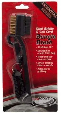 Club Brush Dual Bristle & Coil Cord Bungie Brush