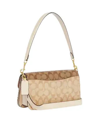 Coach Morgan Shoulder Bag In Blocked Signature Canvas