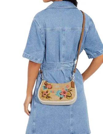 Coach Teri Shoulder Bag With Floral Embroidery