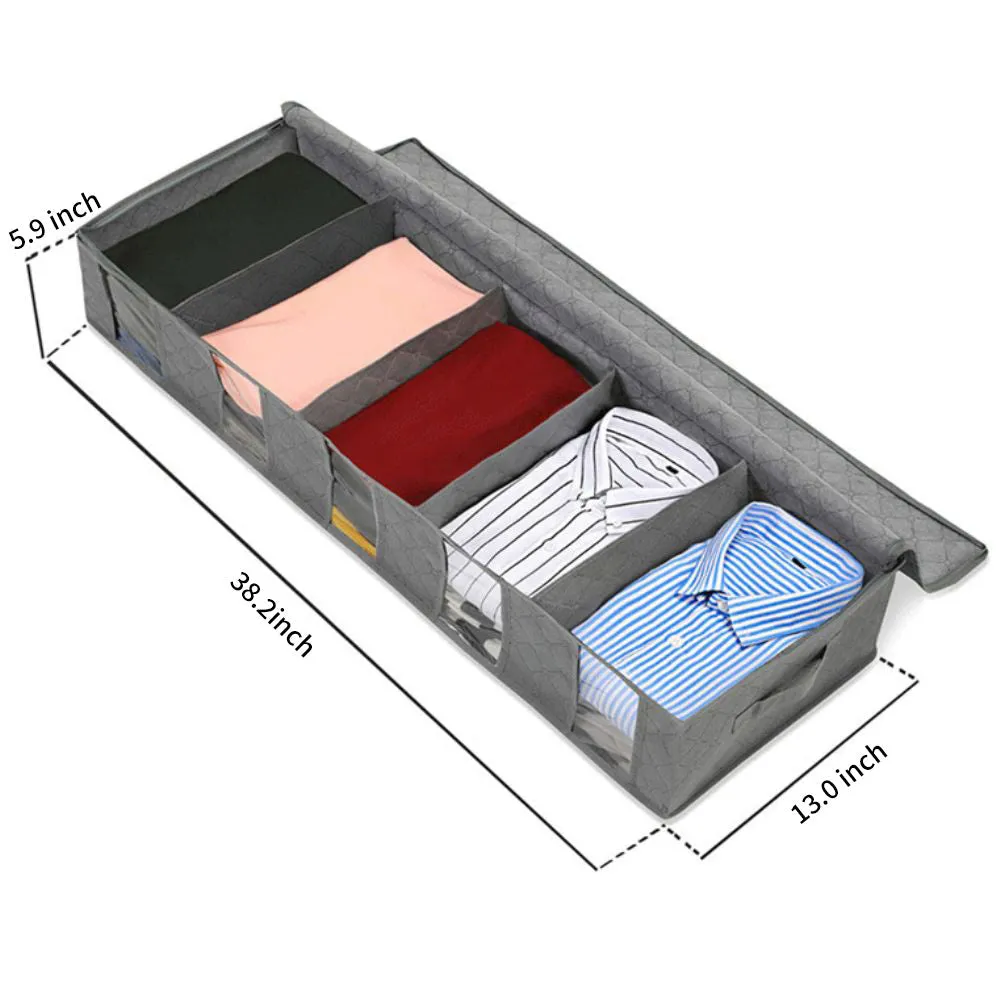 Compartmentalized Clothing Storage Bag (38.2*13.0*5.9 in)