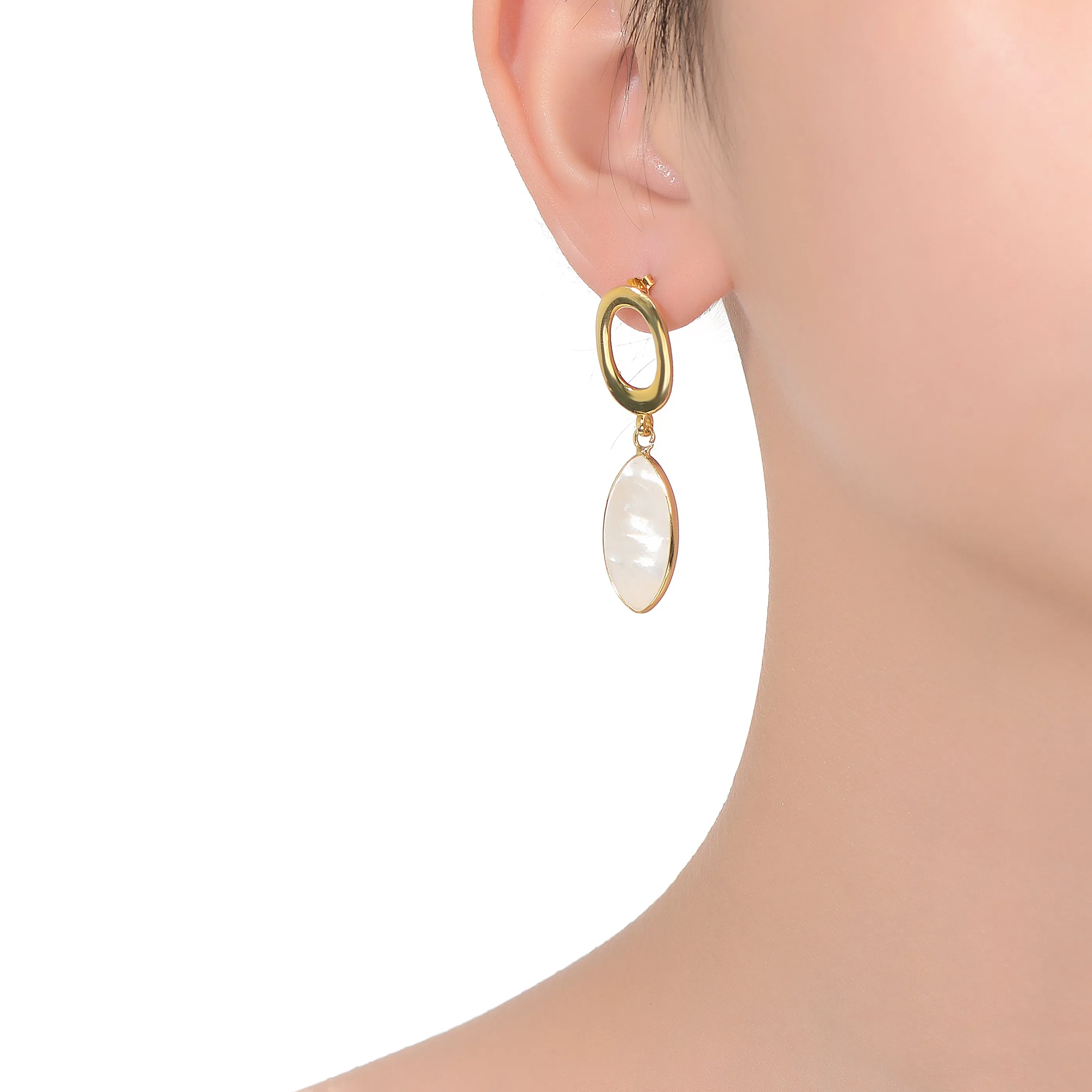 Coralie Shell Pearl Earrings