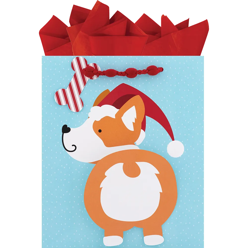 CORGI CHRISTMAS MD BAG