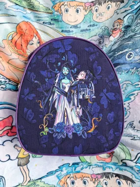 Custom fabric undead bride mini backpack/crossbody bag