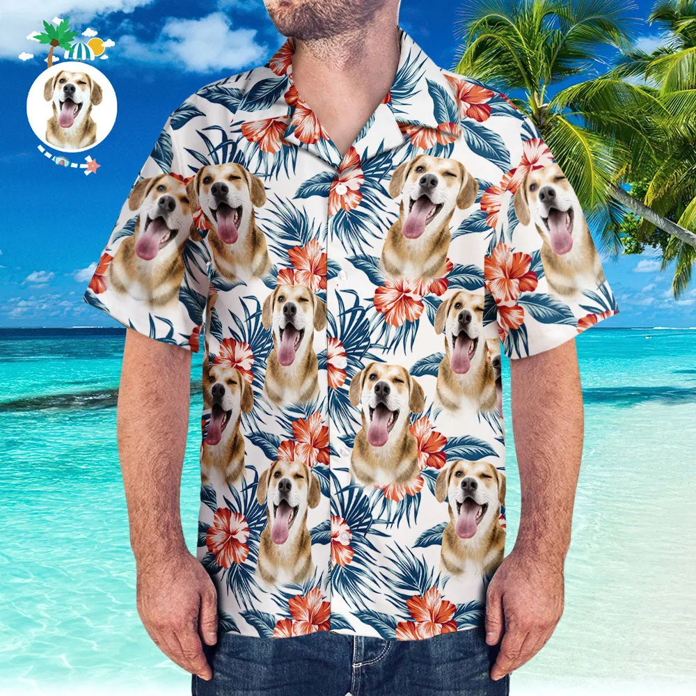 Custom Hawaiian Shirt with Girlfriend Face Personalized Beach Hawaiian Shirt