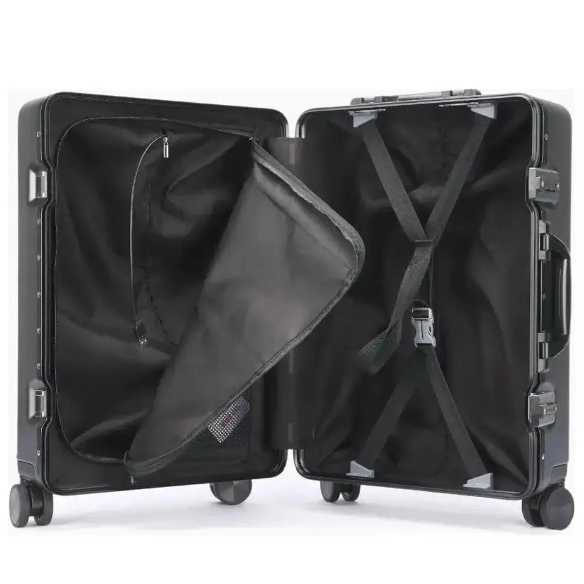 CYBER LUGGAGE: TESLA CYBERTRUCK-INSPIRED (40L, USB PORT, TSA LOCK, CHECK-IN BAG)